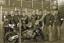 Load image into Gallery viewer, Honda Racing 50th Anniversary poster 1959 2009. Including Rare limited edition Ilse of Man TT 50p Coin
