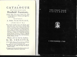 Christie's - THE FIRST SALE CATALOGUE Friday December 5 1766 - Paperback with slipcase
