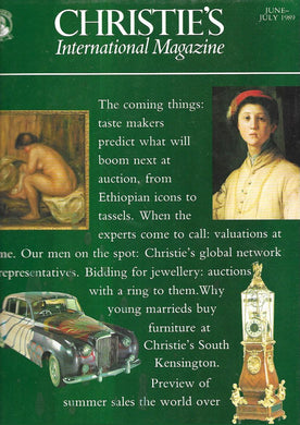 Christie's International Magazine June-July 1989 [Paperback]