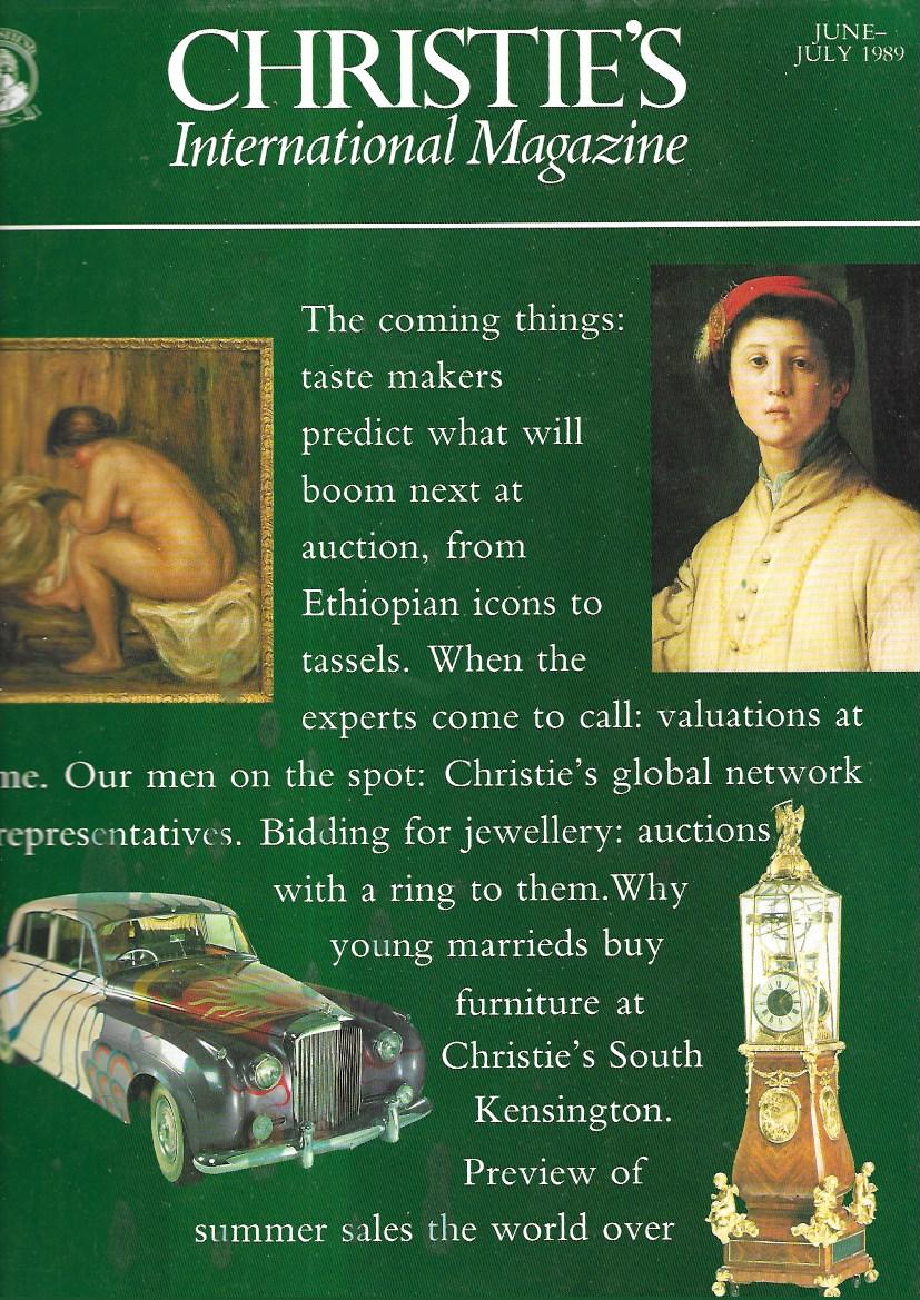 Christie's International Magazine June-July 1989 [Paperback]