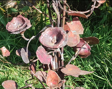 Load image into Gallery viewer, Copper and Bronze Stand - Candle holder  - for the Home or Garden - by Sculpture artist Simon Mahoney
