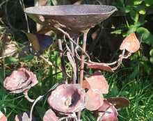 Load image into Gallery viewer, Copper and Bronze Stand - Candle holder  - for the Home or Garden - by Sculpture artist Simon Mahoney
