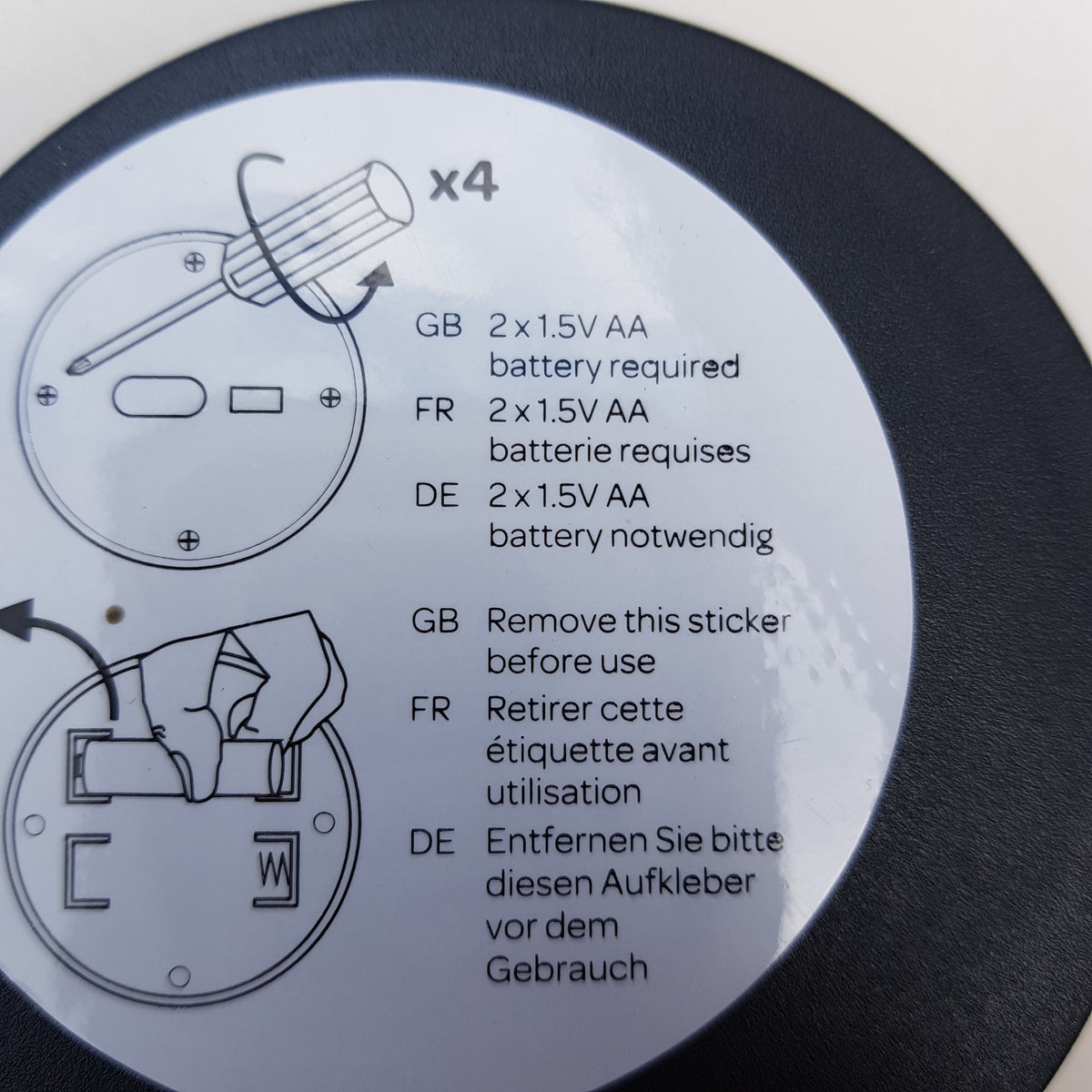 Replacement Battery Light Box, Round, Clip Strip. Bring your solar Light indoors.