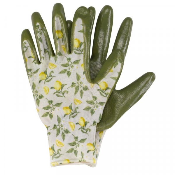 Sicilian Lemon Seed & Weed M8 (Medium Size 8) Water Resistant gardening safety gloves