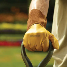 Load image into Gallery viewer, Briers Ultimate Golden Leather Gauntlet Large Size 9 - Professional Gardening Safety Gloves
