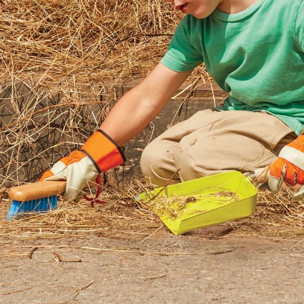 Dust Pan & Brush - Kids, Dust pan and hand brush for children.