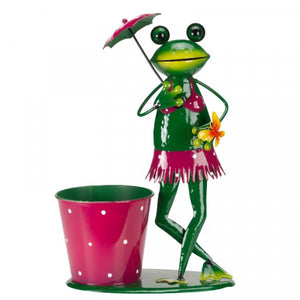 Frog Plant Pot -Brolly Frog Pot-Pet  - Fun Planter plant pot