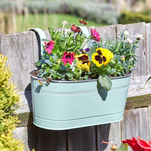 30cm - 12" inch Fence & Balcony Hanging Planter - Sage