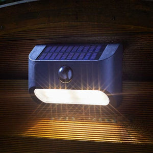 Solar Powered 5 Lumen PIR Sentinel - motion sensor light boosts to 50 Lumen