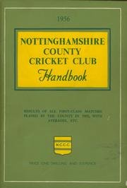 NOTTINGHAMSHIRE COUNTY CRICKET CLUB HANDBOOK 1956