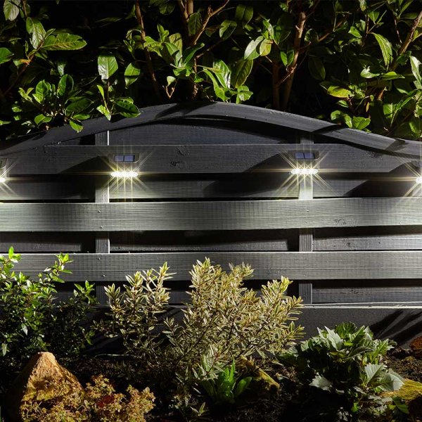 Premier Wall, Fence, Post Light, 4 pack, 10 Lumen 7.5cm x 9cm each