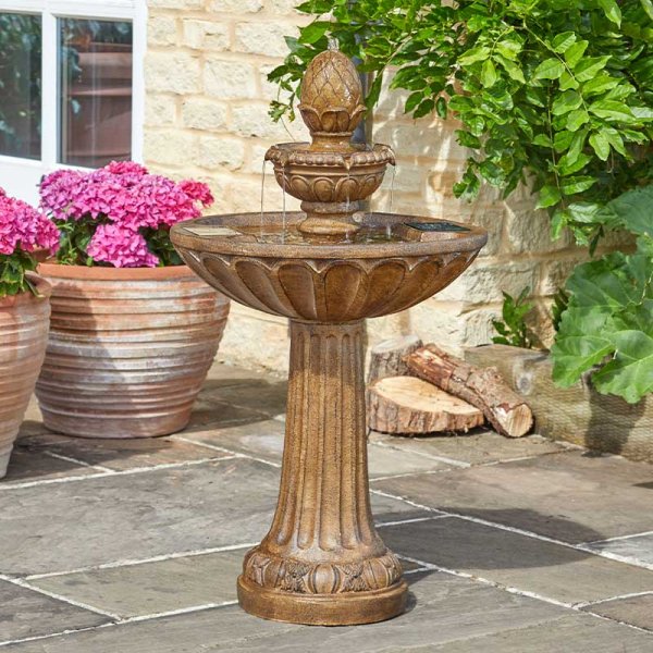 Queensbury - Solar Powered Water Fountain, No Mains required - Water feature.