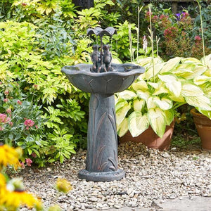 Frog Frolics!  - Frog Solar Powered Water Fountain - No Mains required - Water Feature