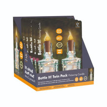 Load image into Gallery viewer, Priced to clear - Bottle It! Candle - Twin Pack - Bottle top light.
