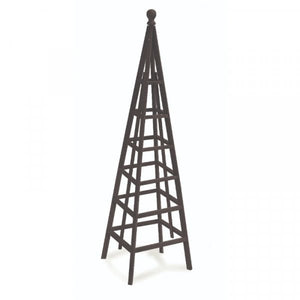 Wooden Obelisk - Woodland Obelisk 1.9m, 1.5m - Brown, Green or Slate - Plant support Smart Garden