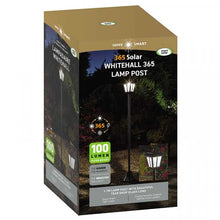 Load image into Gallery viewer, Solar Powered Whitehall 365 100 Lumen Lamp Post - No Wiring required - 1.7m tall
