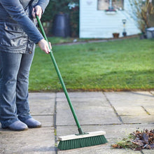 Load image into Gallery viewer, Yard Broom - Sweeping Brush - 45cm (18&quot;) Wide Broom Head. Stiff Bristles
