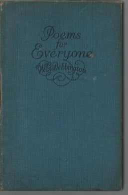 Poems for Everyone [Hardcover] W G Bebbington