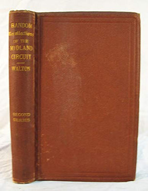 Random Recollections Of The Midland Circuit [Hardcover] Walton, Robert