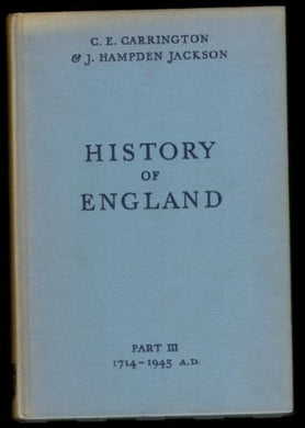 History Of England Part Iii [Unknown Binding]