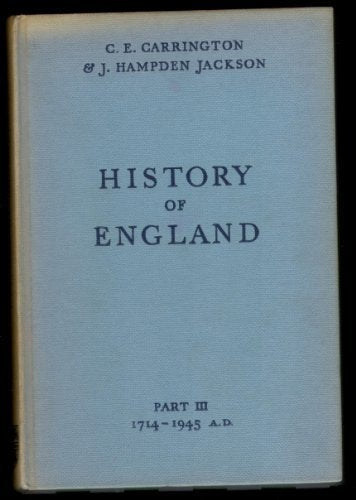 History Of England Part Iii [Unknown Binding]