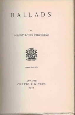 Ballads [Hardcover] Stevenson, Robert Louis