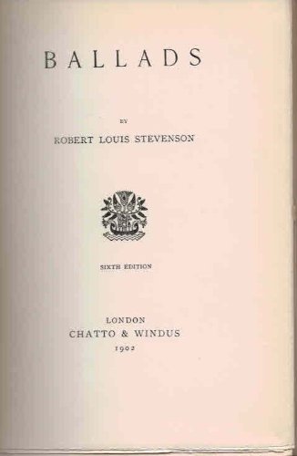 Ballads [Hardcover] Stevenson, Robert Louis