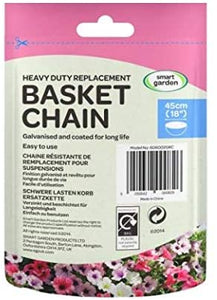 Heavy Duty 4-Way Replacement Chain for Hanging Baskets - Galvanized - Smart Garden Products