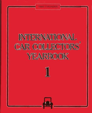 International Car Collectors' YearBook 1 Piccard, Jean-Rodolphe