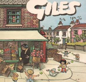 GILES: SUNDAY EXPRESS & DAILY EXPRESS CARTOONS. [Paperback] Yarwood, Mike (introduction)