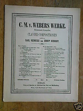 piano C M von WEBER op.79 concert-stuck