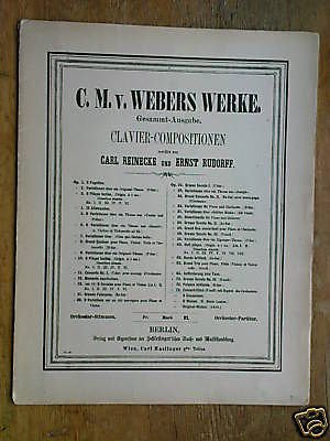 piano C M von WEBER op.79 concert-stuck