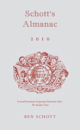 Schott's Almanac 2010 Schott, Ben