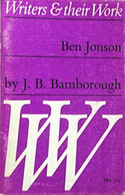 Ben Jonson (Writers & Their Work Series)