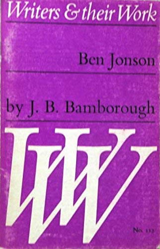 Ben Jonson (Writers & Their Work Series)