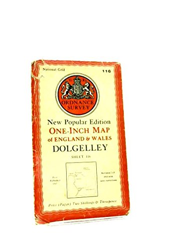 Ordnance Survey One-Inch Map New Popular Edition Sheet 116 Dolgelley