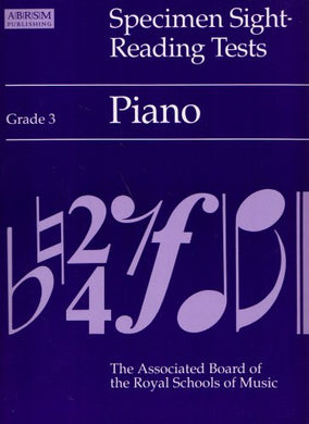 Specimen Sight-reading Tests: Grade 3: Piano Ridout, Alan