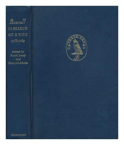 Boswell in search of a wife : 1766-1796 - Hardcover -  edited by Frank Brady and Frederick A. Pottle
