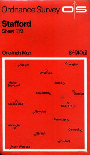 Ordnance Survey One-inch Map of Stafford (Sheet 119) [1:63360 Seventh Series]