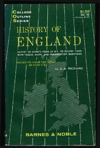 History of England (College outline series) [Paperback] Rickard, J. A