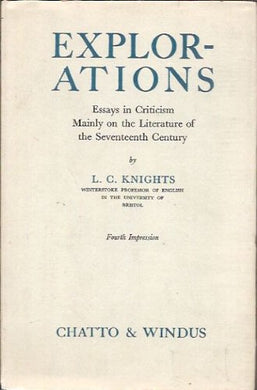 Explorations__Essays in Criticism Mainly on the Literature of the Seventeenth Century [Hardcover]