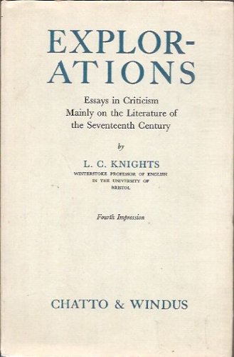 Explorations__Essays in Criticism Mainly on the Literature of the Seventeenth Century [Hardcover]