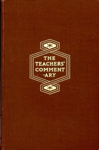 The Teachers' Commentary [Hardcover] Hugh Martin