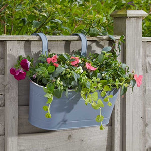 30cm - 12" inch Fence & Balcony Hanging Planter - Slate