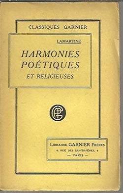 Harmonies poetiques et religieuses [Paperback] Lamartine