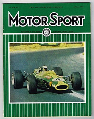 Motorsport Magazine Vol XLIV No.2 February 1968 MBox1322 February 1968