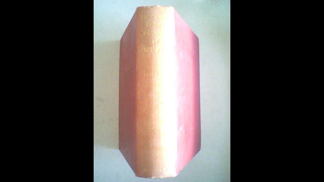 The Concise Oxford Dictionary Of Music [Hardcover] Scholes, Percy A.