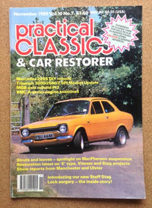 Magazine - PRACTICAL Classics Car Restorer November 1989 [Print Magazine] PPG Publishing