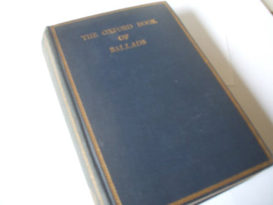 The Oxford Book of Ballads [Hardcover] Quiller-Couch, Arthur