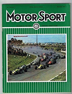 Motorsport Magazine Vol XLIII No.11 November 1967 MBox1322 November 1967